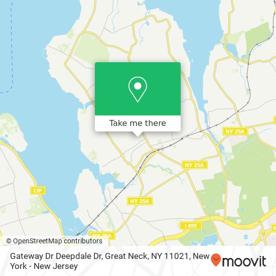 Mapa de Gateway Dr Deepdale Dr, Great Neck, NY 11021