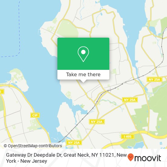 Mapa de Gateway Dr Deepdale Dr, Great Neck, NY 11021