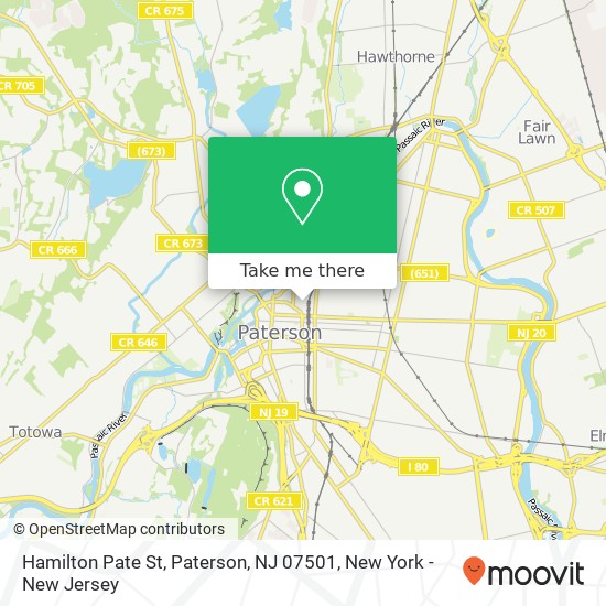 Hamilton Pate St, Paterson, NJ 07501 map