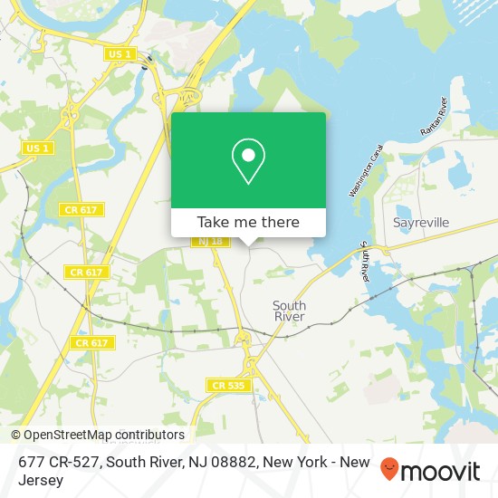 Mapa de 677 CR-527, South River, NJ 08882