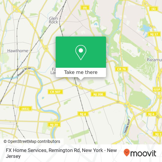 FX Home Services, Remington Rd map