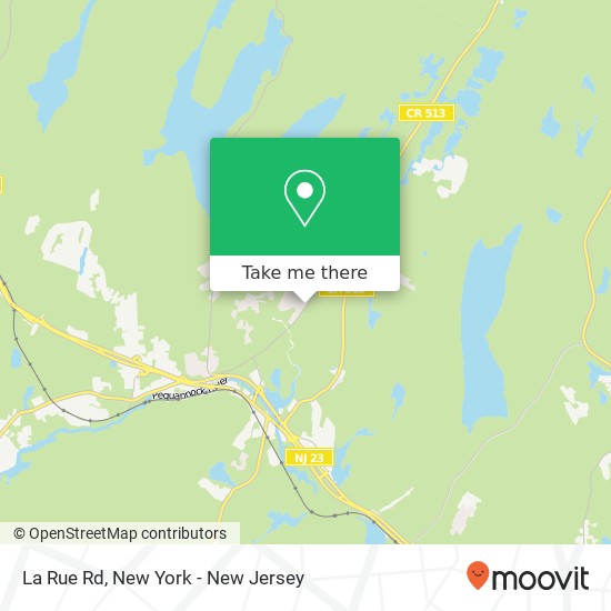 Mapa de La Rue Rd, Newfoundland, NJ 07435