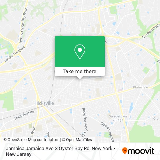 Mapa de Jamaica Jamaica Ave S Oyster Bay Rd