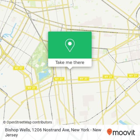 Mapa de Bishop Wells, 1206 Nostrand Ave