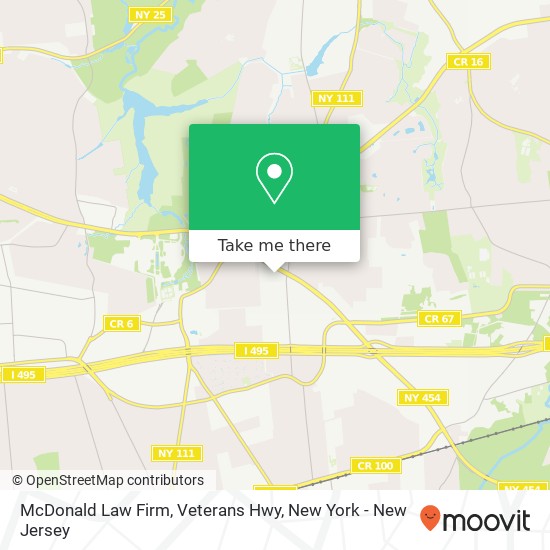 McDonald Law Firm, Veterans Hwy map
