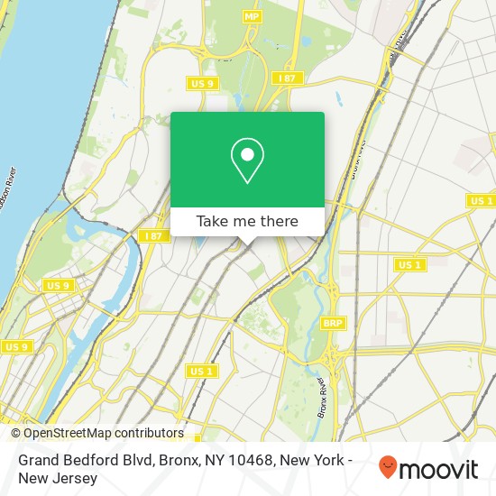 Grand Bedford Blvd, Bronx, NY 10468 map