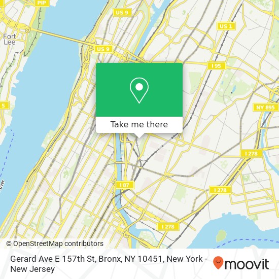 Gerard Ave E 157th St, Bronx, NY 10451 map