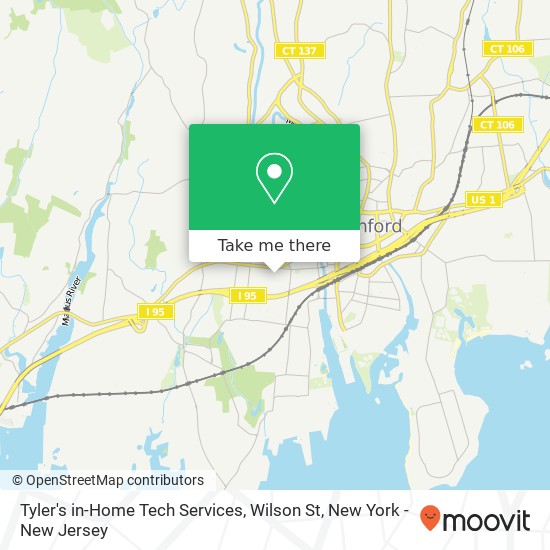 Tyler's in-Home Tech Services, Wilson St map