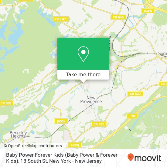 Mapa de Baby Power Forever Kids (Baby Power & Forever Kids), 18 South St