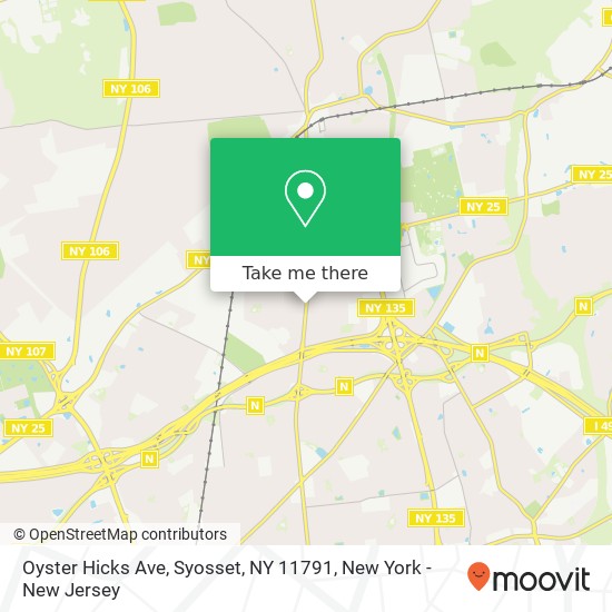 Mapa de Oyster Hicks Ave, Syosset, NY 11791
