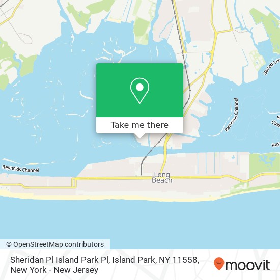 Mapa de Sheridan Pl Island Park Pl, Island Park, NY 11558