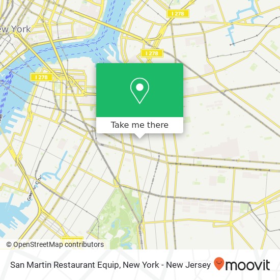 San Martin Restaurant Equip map