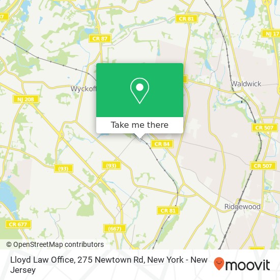 Mapa de Lloyd Law Office, 275 Newtown Rd