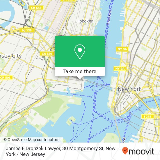 Mapa de James F Dronzek Lawyer, 30 Montgomery St