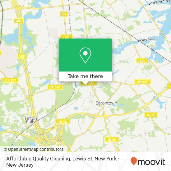 Affordable Quality Cleaning, Lewis St map