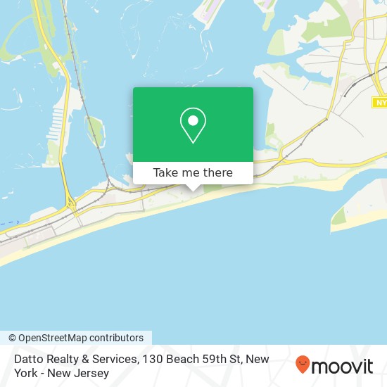 Mapa de Datto Realty & Services, 130 Beach 59th St
