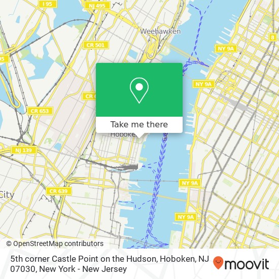 5th corner Castle Point on the Hudson, Hoboken, NJ 07030 map