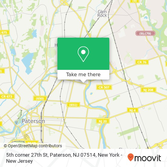 Mapa de 5th corner 27th St, Paterson, NJ 07514