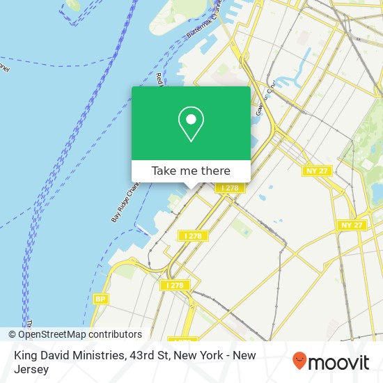 King David Ministries, 43rd St map
