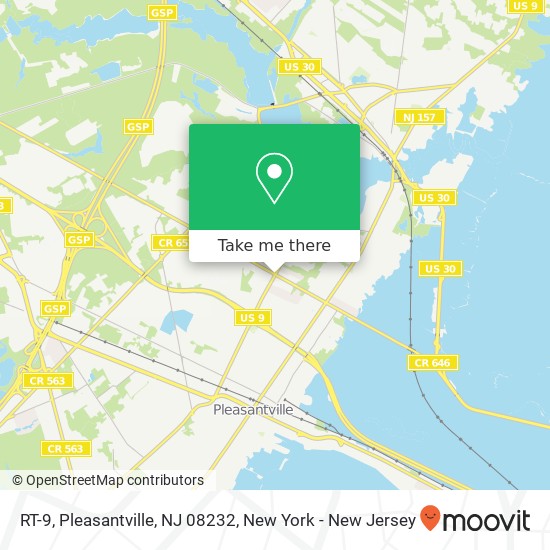 Mapa de RT-9, Pleasantville, NJ 08232