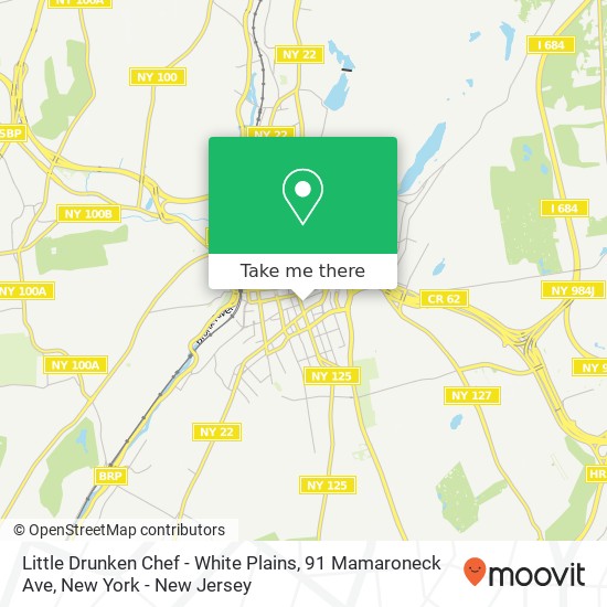 Little Drunken Chef - White Plains, 91 Mamaroneck Ave map