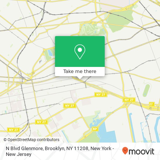 N Blvd Glenmore, Brooklyn, NY 11208 map