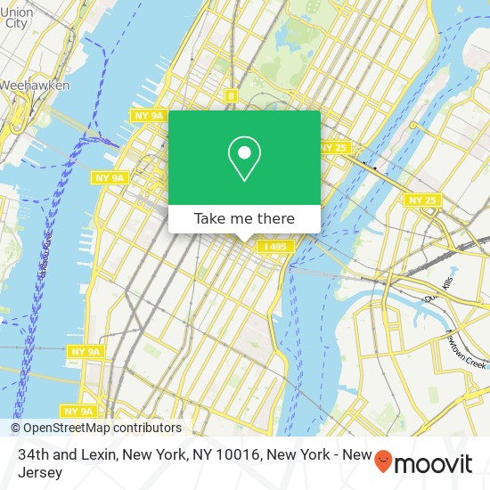 Mapa de 34th and Lexin, New York, NY 10016