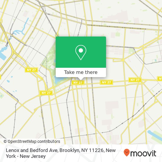 Mapa de Lenox and Bedford Ave, Brooklyn, NY 11226