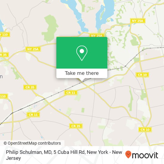 Philip Schulman, MD, 5 Cuba Hill Rd map