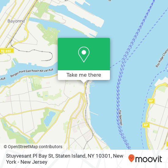 Mapa de Stuyvesant Pl Bay St, Staten Island, NY 10301