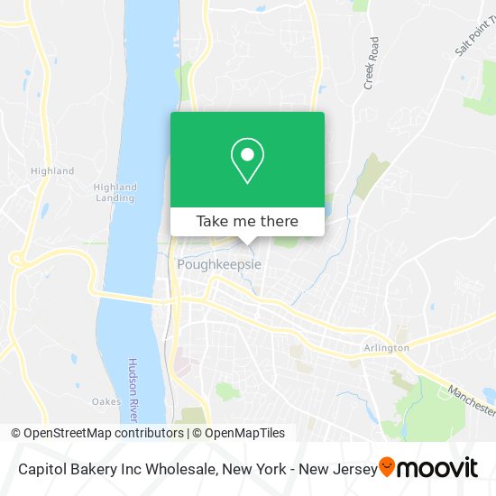 Capitol Bakery Inc Wholesale map