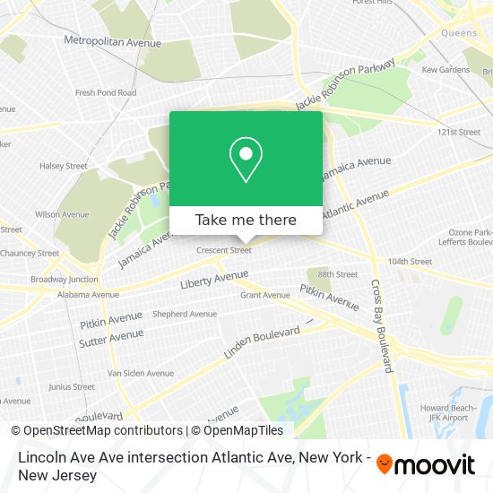 Lincoln Ave Ave intersection Atlantic Ave map