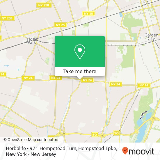 Mapa de Herbalife - 971 Hempstead Turn, Hempstead Tpke