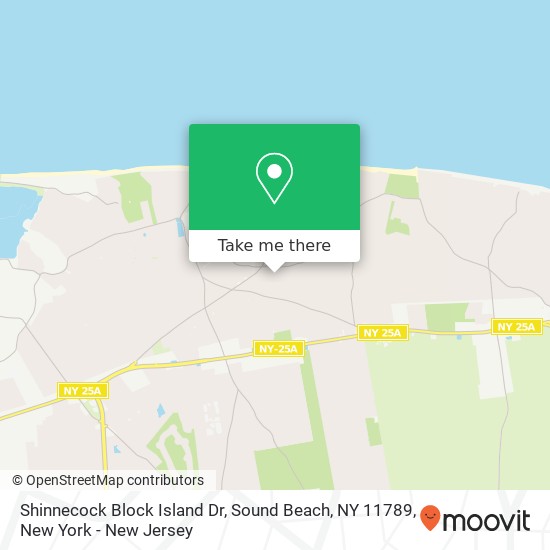 Mapa de Shinnecock Block Island Dr, Sound Beach, NY 11789
