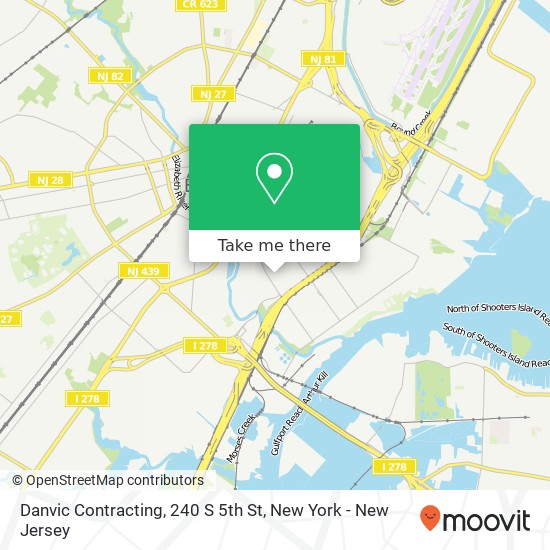 Danvic Contracting, 240 S 5th St map