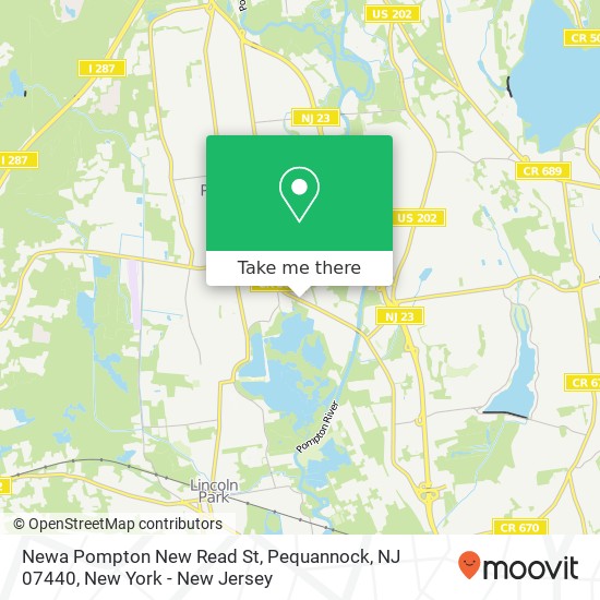 Newa Pompton New Read St, Pequannock, NJ 07440 map