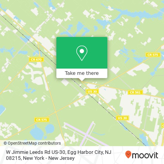 W Jimmie Leeds Rd US-30, Egg Harbor City, NJ 08215 map