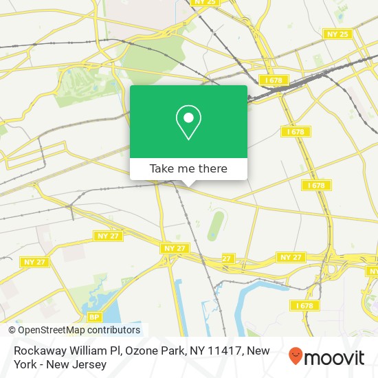 Rockaway William Pl, Ozone Park, NY 11417 map
