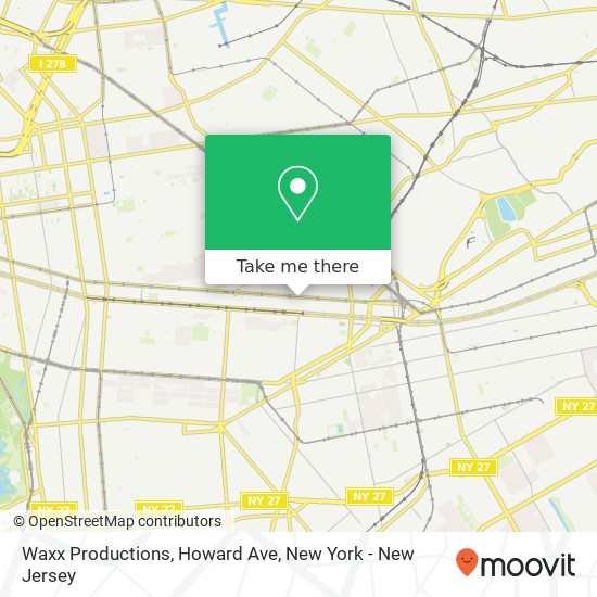 Mapa de Waxx Productions, Howard Ave