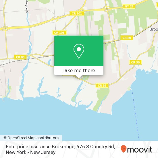 Enterprise Insurance Brokerage, 676 S Country Rd map