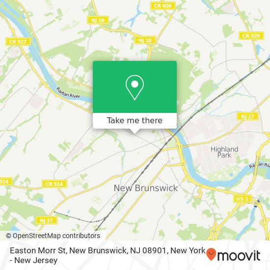 Easton Morr St, New Brunswick, NJ 08901 map