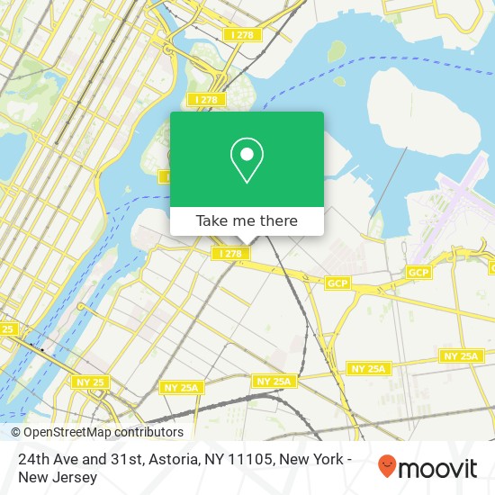 Mapa de 24th Ave and 31st, Astoria, NY 11105