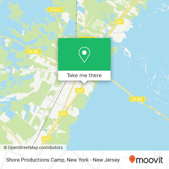 Mapa de Shore Productions Camp