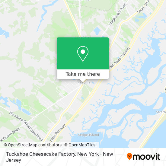 Tuckahoe Cheesecake Factory map