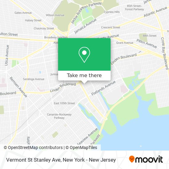 Vermont St Stanley Ave map