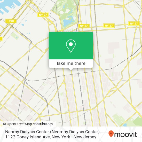 Neomy Dialysis Center (Neomoy Dialysis Center), 1122 Coney Island Ave map