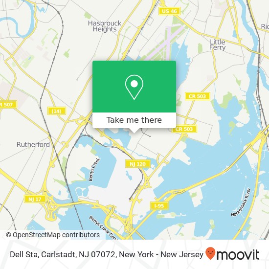 Mapa de Dell Sta, Carlstadt, NJ 07072