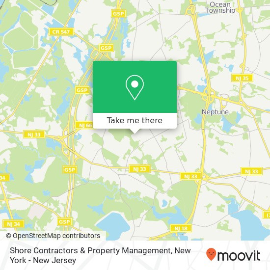 Shore Contractors & Property Management map
