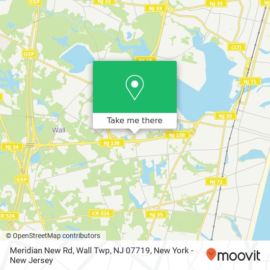 Meridian New Rd, Wall Twp, NJ 07719 map
