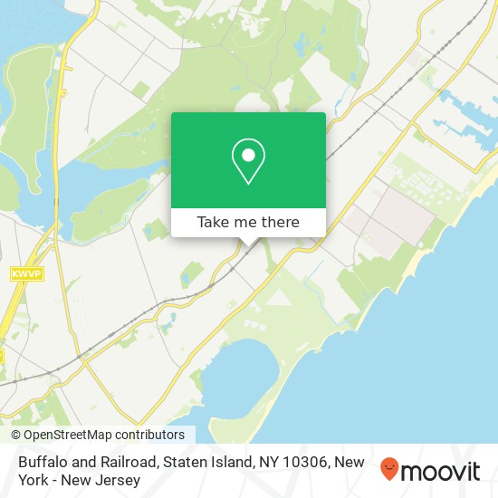 Mapa de Buffalo and Railroad, Staten Island, NY 10306